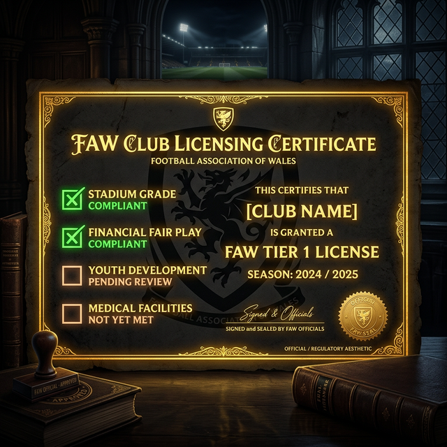 FAW Licensing Requirements for the Cymru Premier 2026
